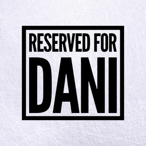Reserved for Dani