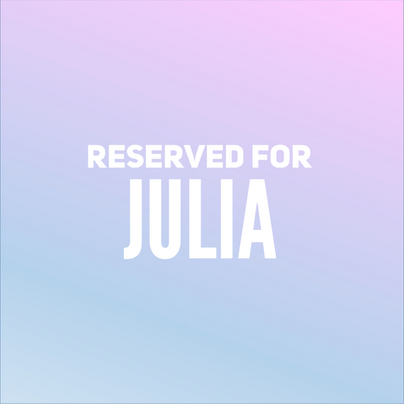 Reserved for Julia